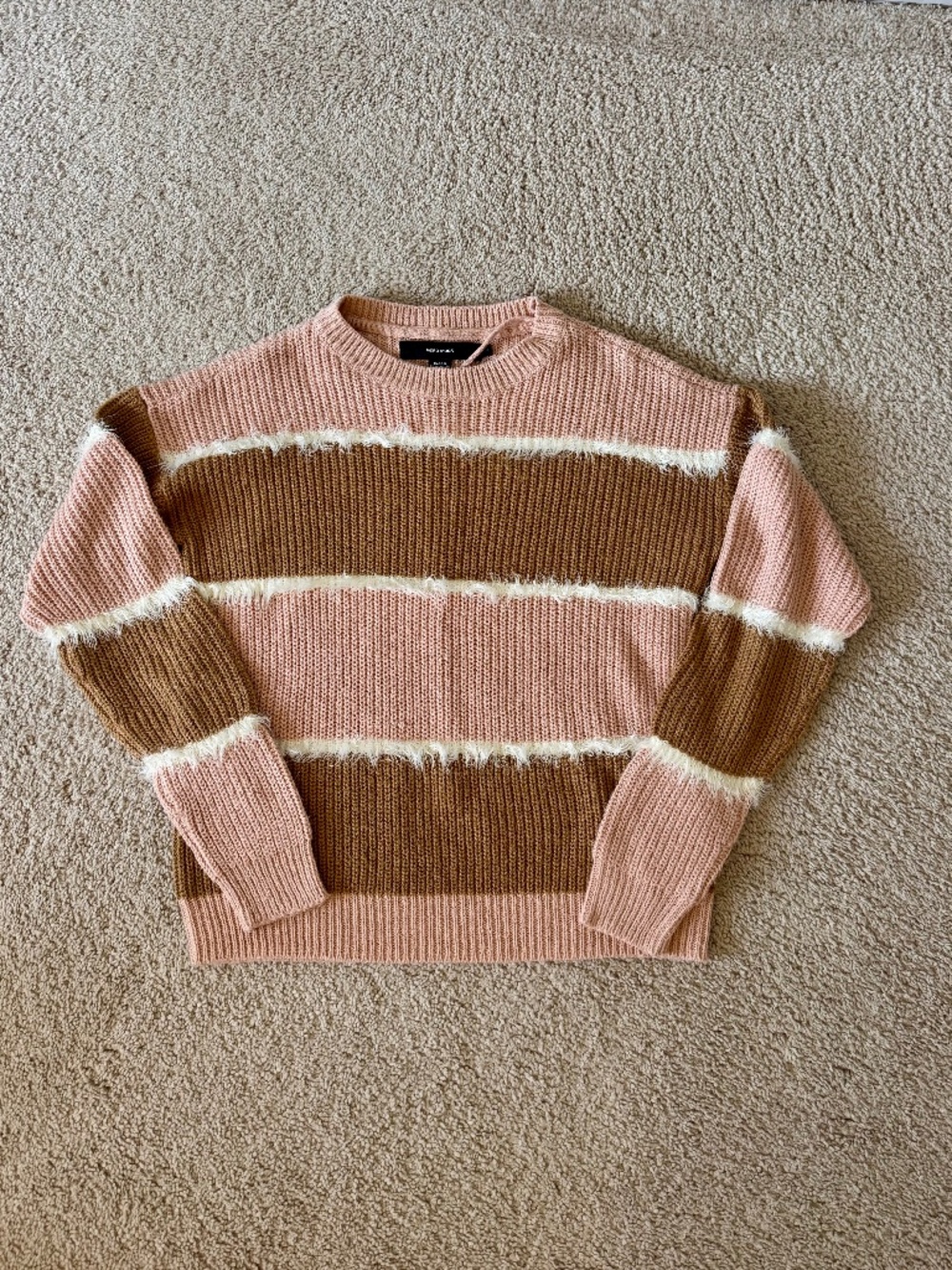 Vero Moda Fuzzy-Stripe Sweater